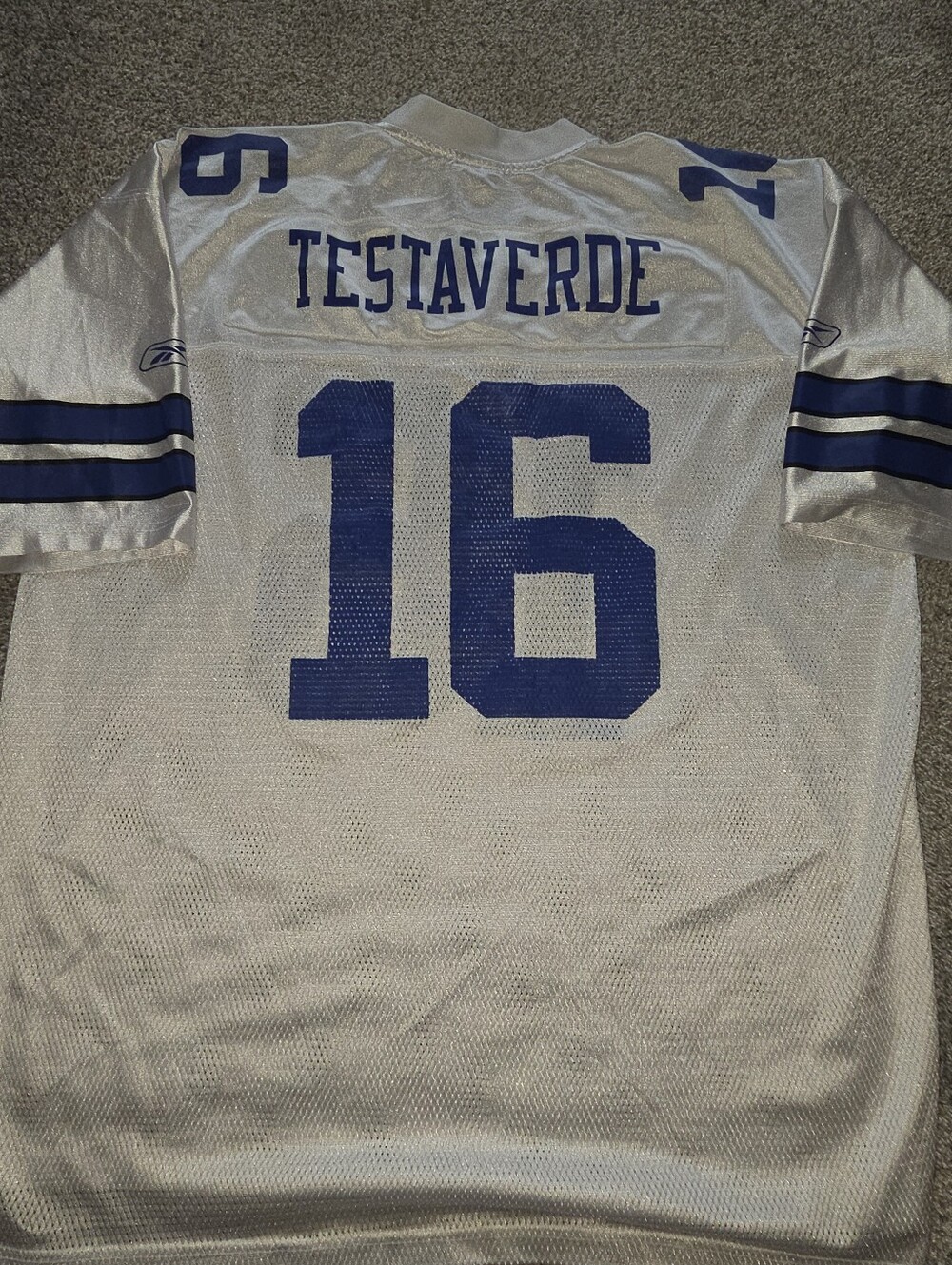 Vintage NFL Dallas Cowboys Vinny Testaverde Mesh Football Jersey Reebok 2XL Men - Picture 2 of 5
